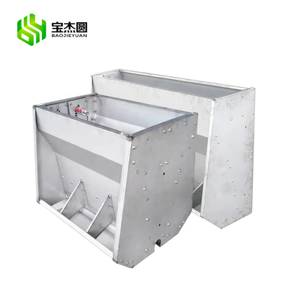 Wholesale Various Capacity Stainless Steel Automatic Pig Hog Feeder Sow Feeding Troughs Double Side Livestock Piglet Feed Trough