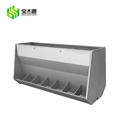 Wholesale Various Capacity Stainless Steel Automatic Pig Hog Feeder Sow Feeding Troughs Double Side Livestock Piglet Feed Trough