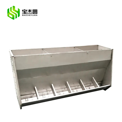 Wholesale Various Capacity Stainless Steel Automatic Pig Hog Feeder Sow Feeding Troughs Double Side Livestock Piglet Feed Trough