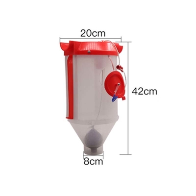 Plastic Feed Measuring Quantitative Cups Automatic Pig Feeder for Sow Farrowing Crate