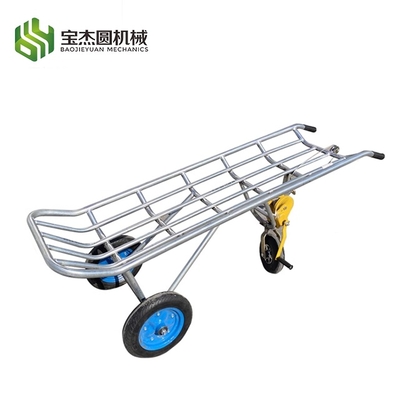 Transport of Dead Pig Carcass with Three Wheels of Pig Lifting Machine